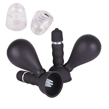 

Multi-Function Breast Massager Vacuum Massage Nipple Pump Breast Vibration Massager Skin-Friendly Works for Inverted Nipples