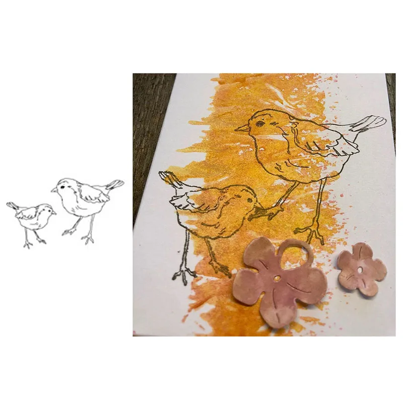 

New Arrivals Clear Stamps Silicone Seal for DIY Scrapbooking Card Bird Transparent Stamps Making Photo Album Crafts Decorative