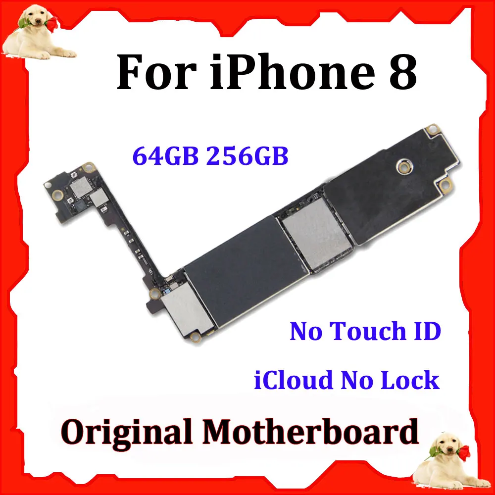 

Original Motherboard For iPhone 8 64GB 256GB Mainboard Logic Board iCloud Unlock GSM Unlocked Full Chip Mother board Repair Tool