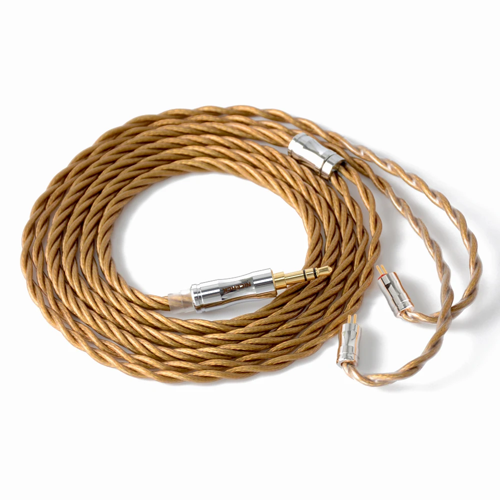 NiceHCK C4-3 Cable 5N Silver Plated Copper+Copper-Silver Alloy Mixed 3.5/2.5/4.4mm MMCX/0.78mm/QDC/NX7 2Pin For KXXS LZ A7 MK3