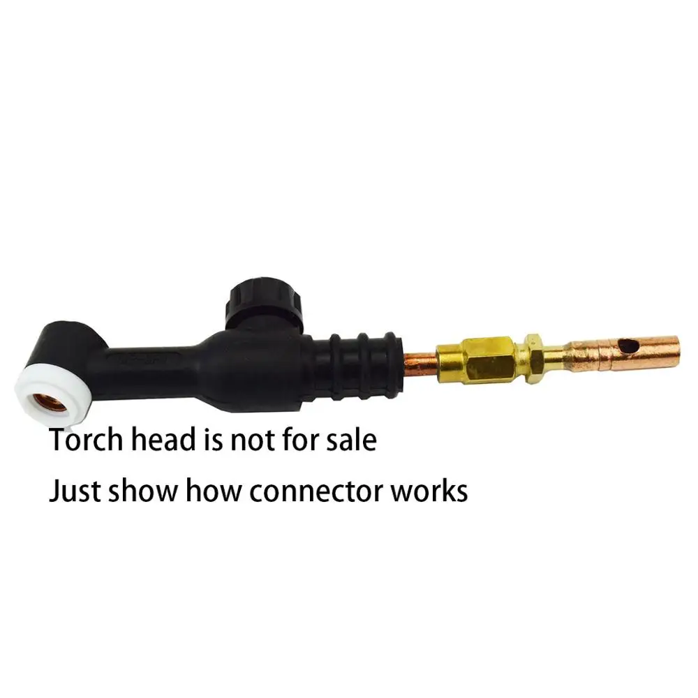 TIG Welding Torch WP-9 WP-17 WP-24 Gas Electric Integrated Cable Connector Front Connection Power Cable Adapter