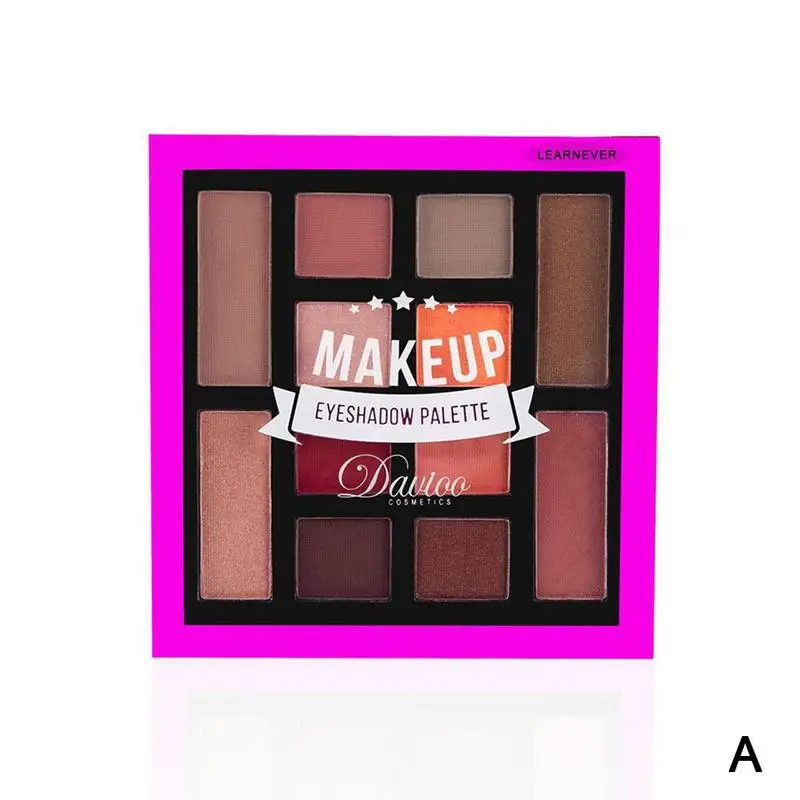 Матовые тени для век power Palette Блеск хайлайтер Shimmer Make up Пигмент Тени для век Палитра - Цвет: 1
