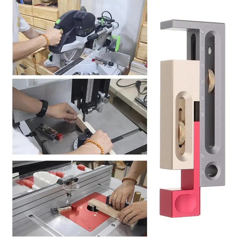 

Woodworking Table Saw Gap Slot Regulator Wear-Resistant Practical High Precision Practical Slot Ruler Mortise Tenon Movable Tool