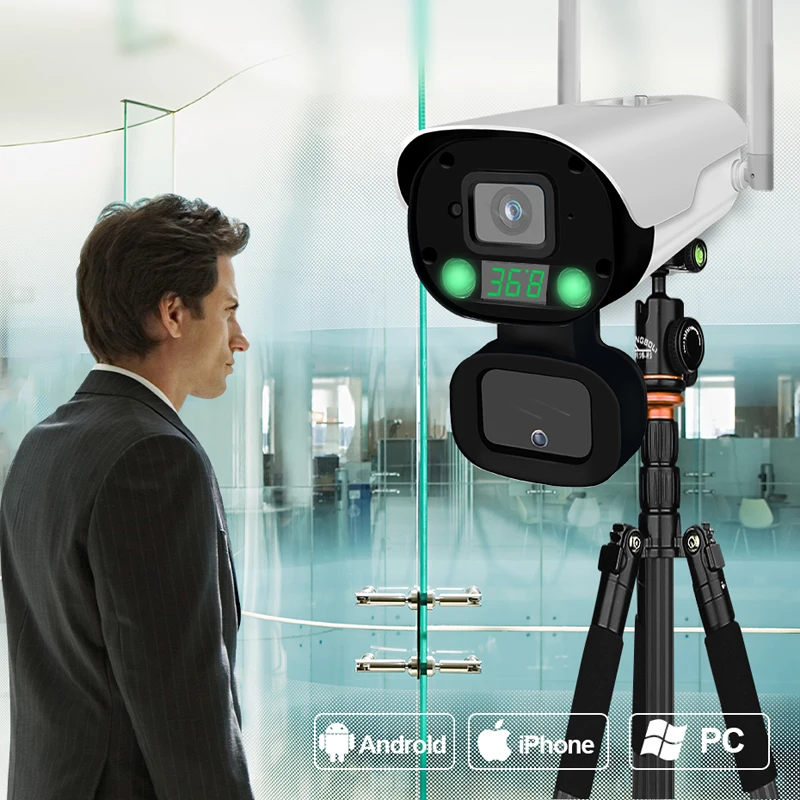 Ip камера HQCAM v380 с функцией обнаружения температуры тела|Камеры видеонаблюдения| |