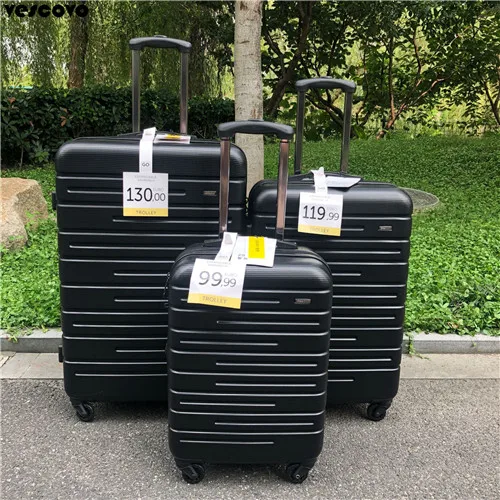 a set of 3 Vescovo 2" 24" 2" дюймов Сверхлегкий пансион троллейбус багажное универсальное колесо расширяемый Дорожный чемодан - Цвет: a set of 3