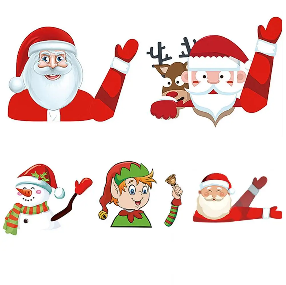 Car Rear Wiper Decal Sticker Windshield Tags Christmas Stickers Cute Santa Claus Waving | Автомобили и мотоциклы
