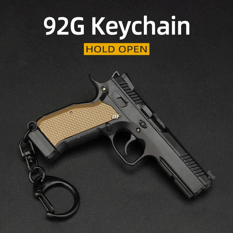 Tactical 92G Pistol Shape Keychain MINI Gun Model Detachable Lever And Magazine Toy Weapon Keyring Outdoor Gifts Chaveiro | Спорт и