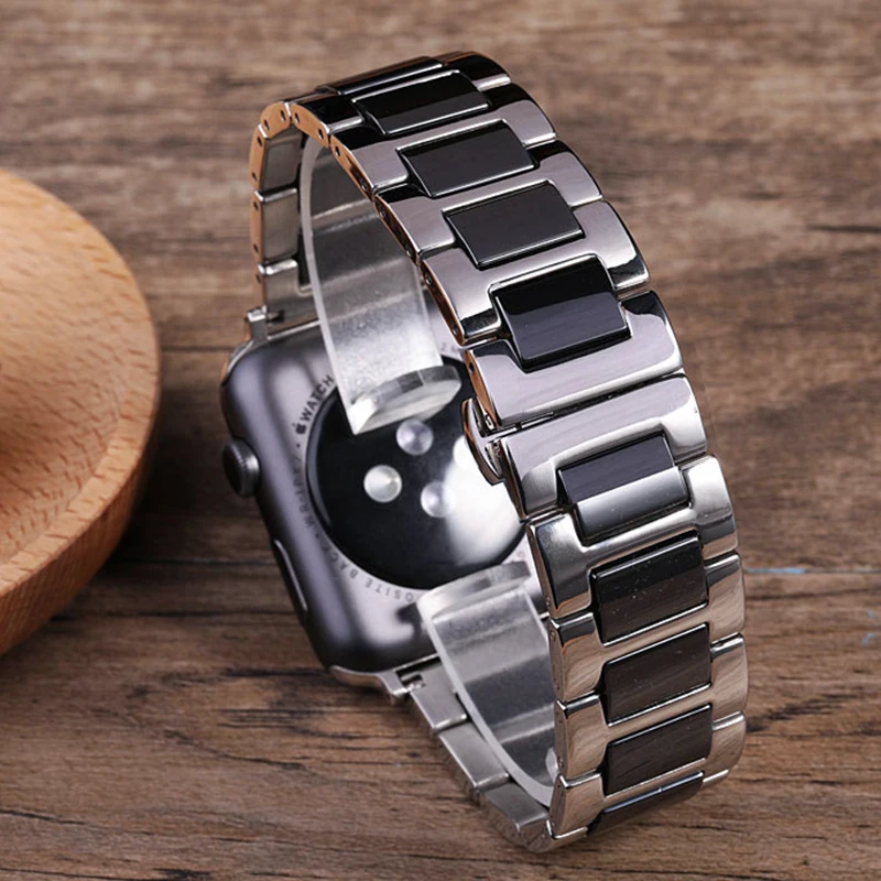 Ntyle керамический Пескоструйный матовый спортивный ремешок для часов Apple Watch 42 мм 38 мм 40 мм Apple Watch Series3 4 44 мм матовый ремешок