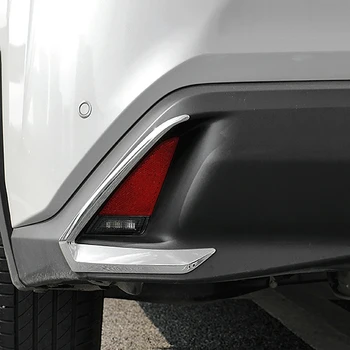 

2Pcs for Lexus UX ZA10 UX200 UX250H 2019-2020 ABS Chrome Rear Fog Lights Frame Cover Trim