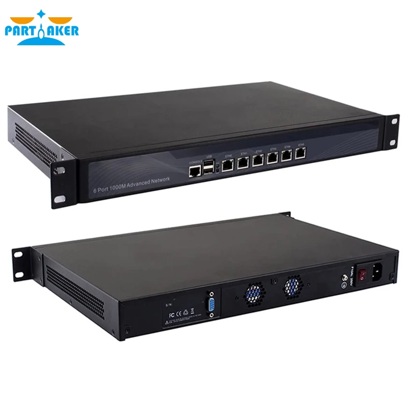 Сетевой маршрутизатор для сетевой безопасности par57 R11 VPN 1U Intel Core I3 3120M 6 Lan 8 ГБ ОЗУ 128