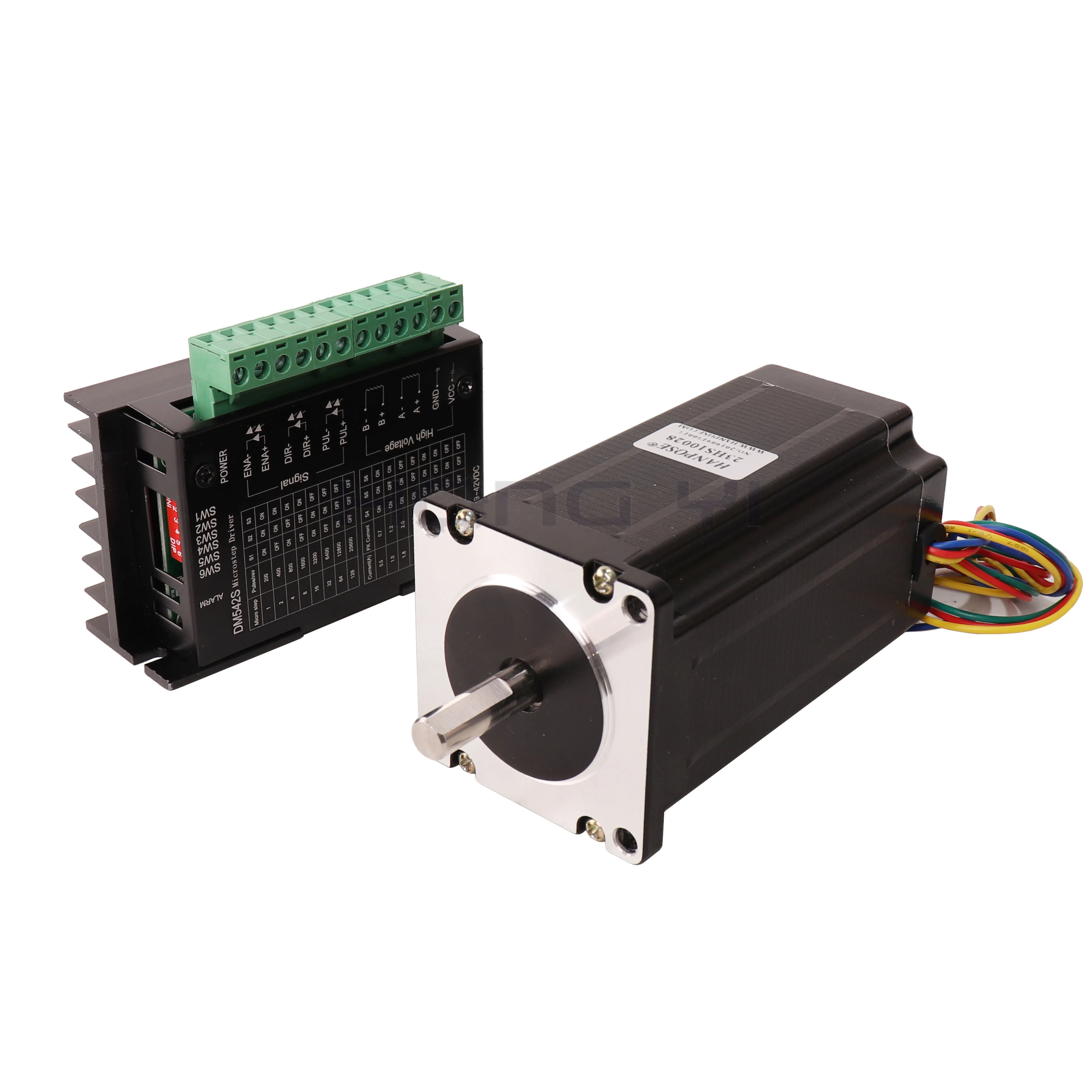 Драйвер шагового двигателя 260N. См 23HS10028S-DM542S Nema23 4-свинец 3D Электрический мотор двери