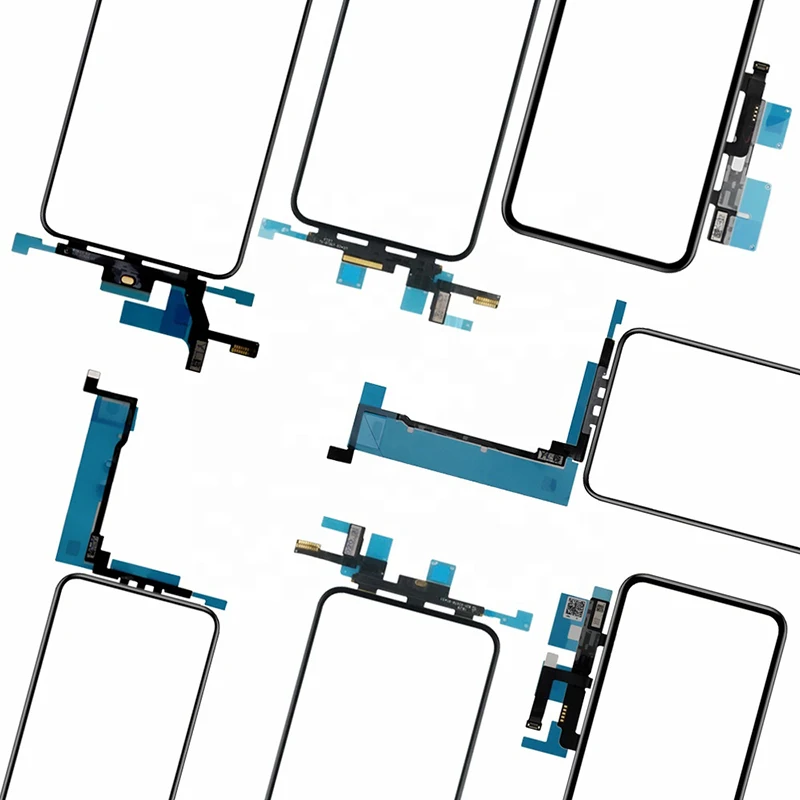 5pcs Touch Sensor Glass ic Frame OCA Glue Dust Gauze For iPhone X XS XR 11 12 Pro Max Screen Cover Repairing smart phone