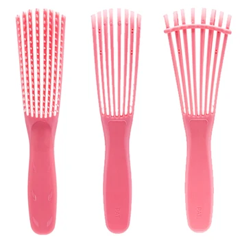 

Women Non-Slip Curly Gift Detangling Girls Scalp Massage Travel Hair Comb 8 Rows Daily Reduce Fatigue Multifunctional Styling