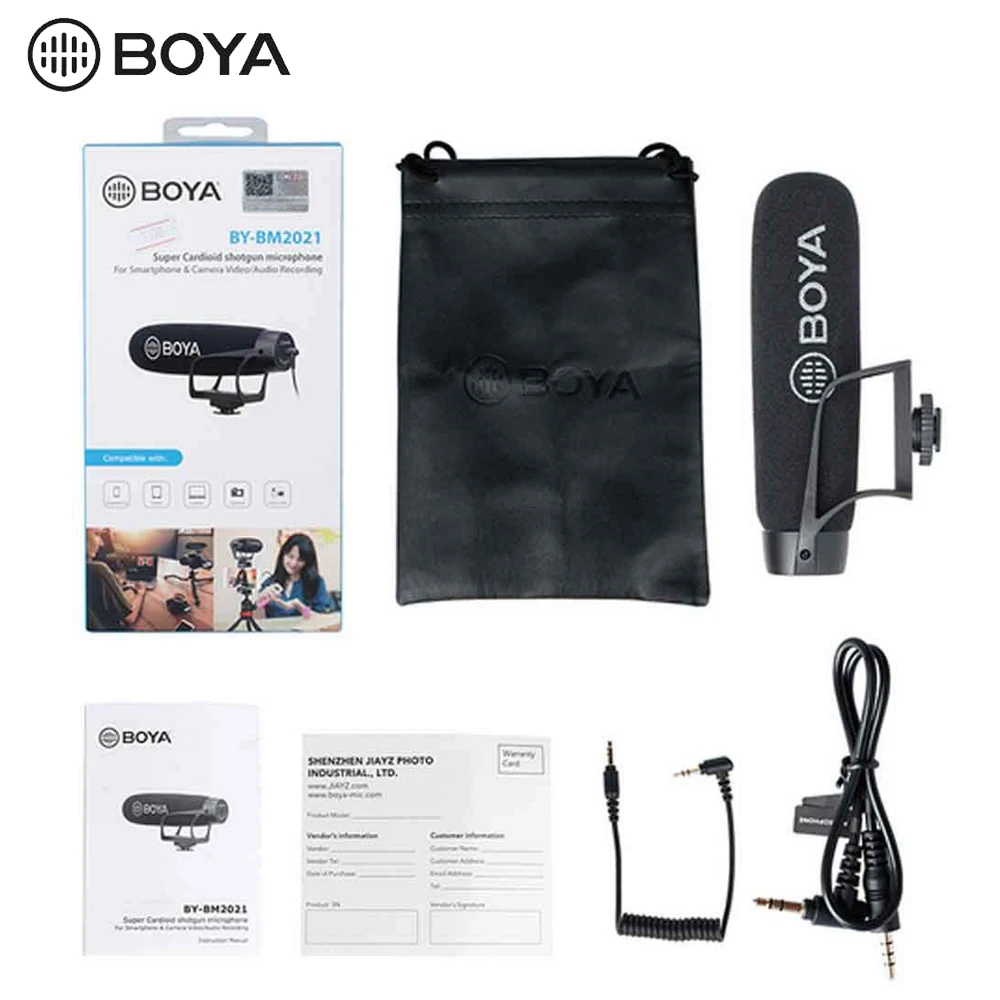 BOYA BY-BM2021 микрофон суперкардиоида широкий охват видео микрофон для DSLR камеры Canon Nikon sony Видеокамера Panasonic смартфон