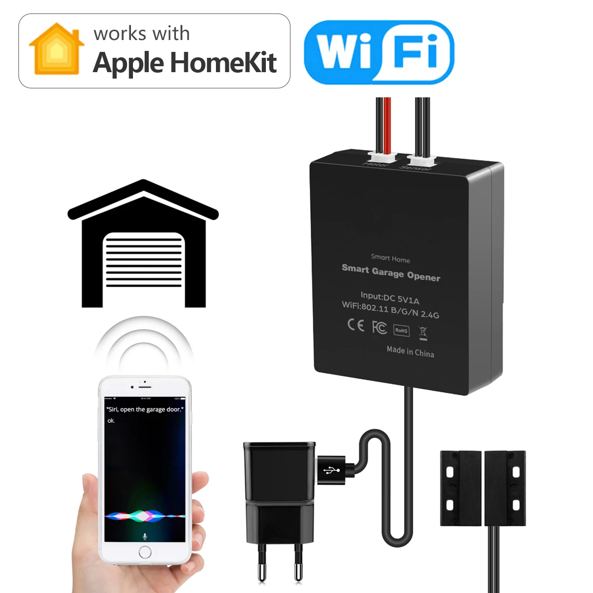 Беспроводной переключатель Homekit умный выключатель с поддержкой Wi-Fi и