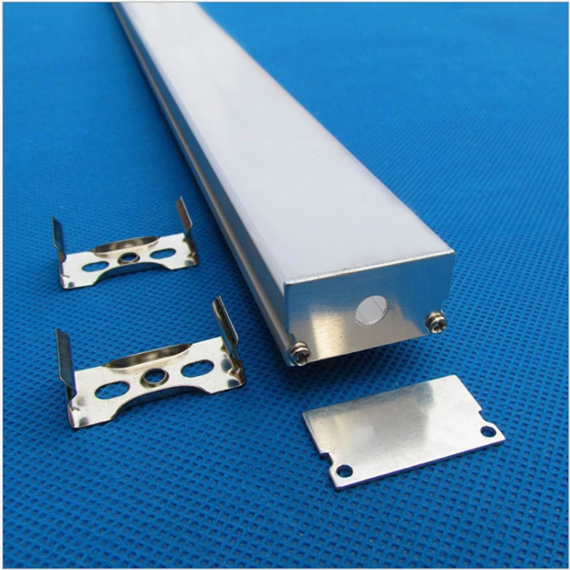 

10-30pcs/lot 80inch 2m 30mm wide led aluminium profile, flat 16mm high led lighting channel ,pendant hanging 24mm strip housing