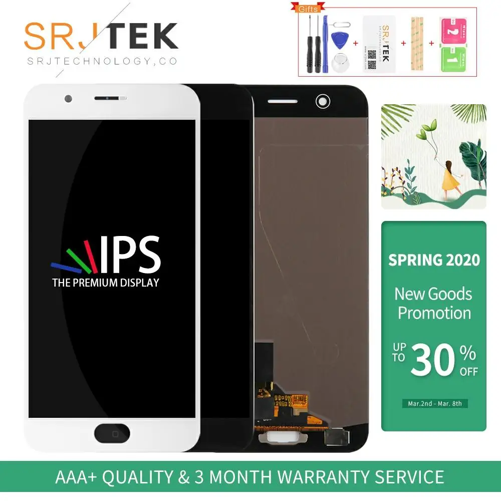 

IPS 5.5" R11 LCD For OPPO R11 LCD Touch Screen Digitizer Assembly Replacement Parts For OPPO R11 Display
