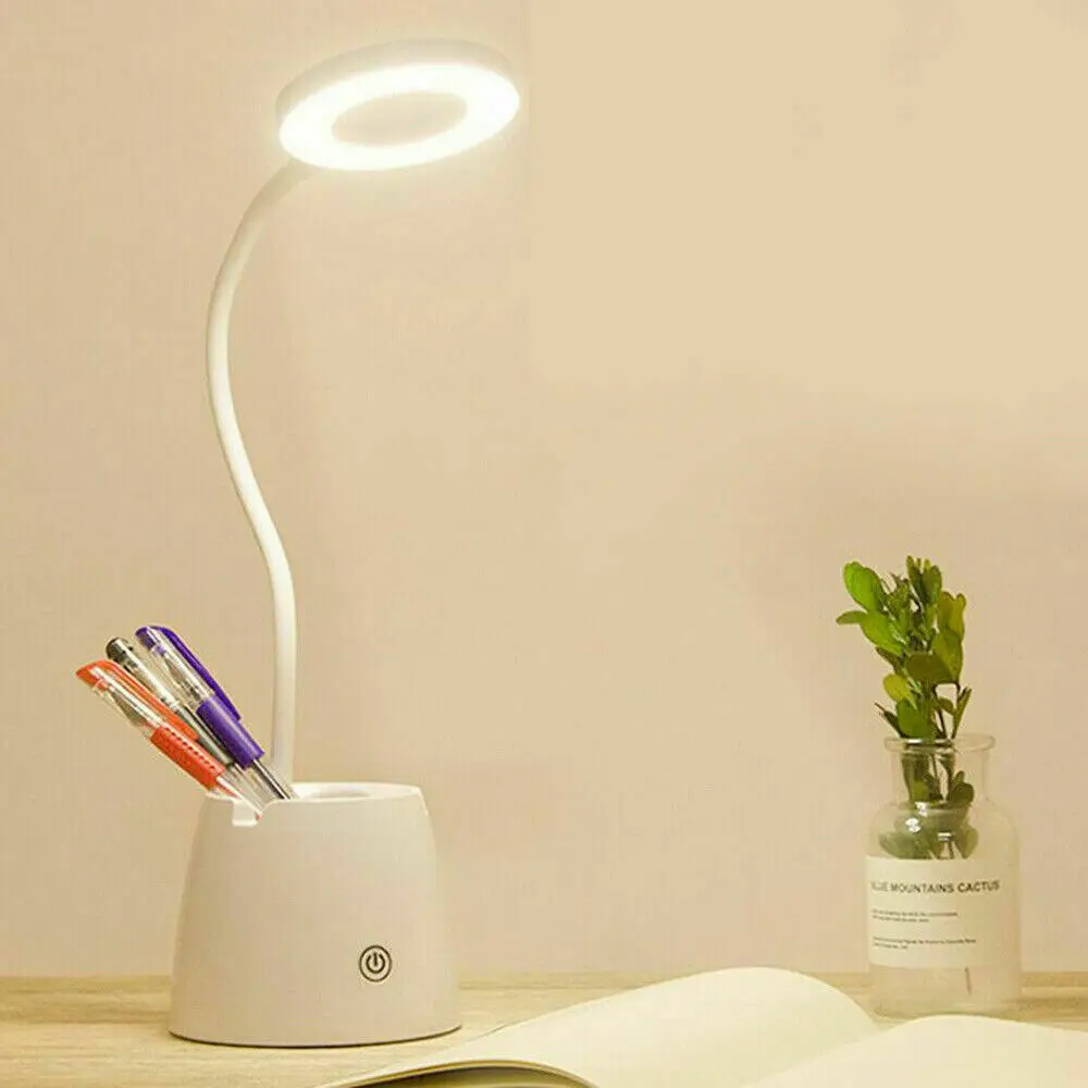 

3 Mode LED Desk Bedside Study Reading Lamp Table Touch Dimmable Night Light USB