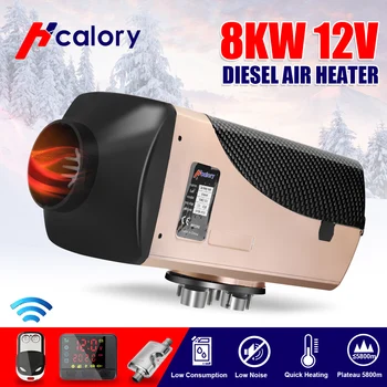 

HCalory 12V 8KW Car Diesels Air Parking Heater Car Heater LCD Remote Control Monitor Switch Trucks Bus Trailer (Simple Version)