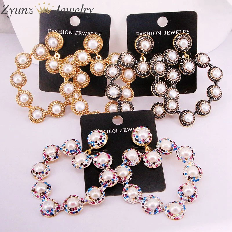 3 пары новые модные серьги подвески из натурального жемчуга|Серьги-подвески| |