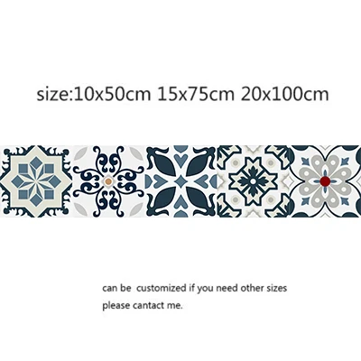 3D Ретро узор плитка наклейка ПВХ Ванная комната Кухня Водонепроницаемая мозаика