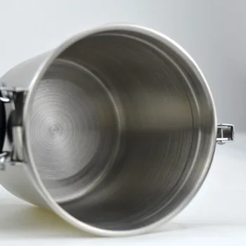 

Airtight Coffee Canister Stainless Steel Container Coffee Ground Vault Jar with Valve for Kitchen JS23