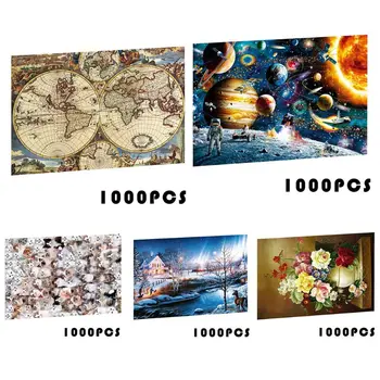

1000 Piece Jigsaw Puzzles Adult Kids Decompression Game Toy Educational Children Creative Gifts