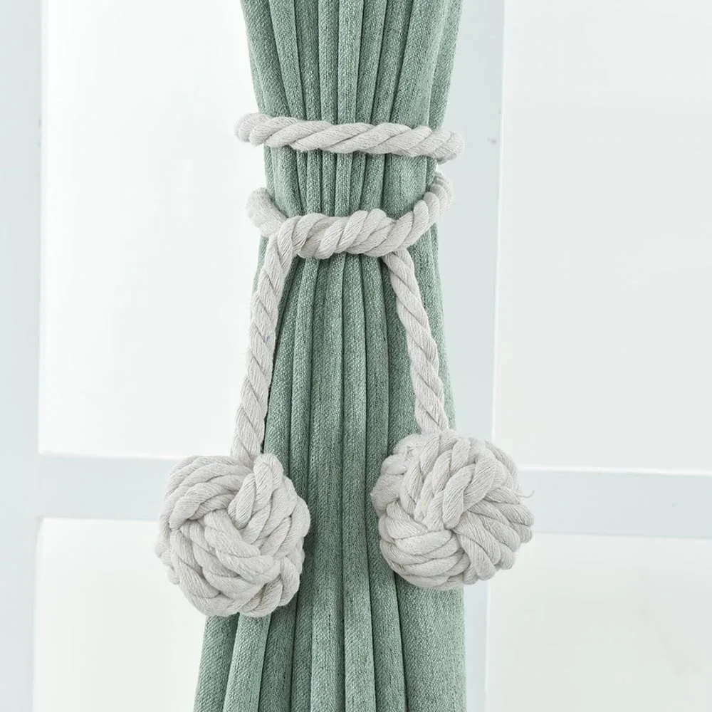 1 Paar Vorhang Seil Raffhalter Vintage Vorhänge Holdbacks Seil