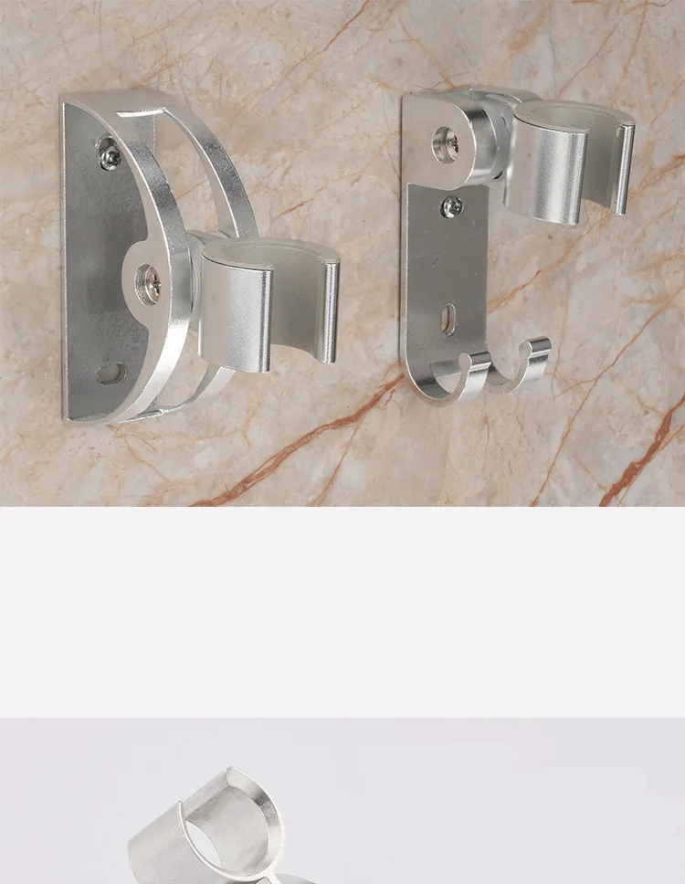 Manufacturers Supply Alumimum Shower Base Shower Bracket Hook Aluminum Seat Bathroom Accessories Shower Base