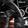 Black Genuine Leather Steering Wheel Cover for Hyundai Elantra 2011 2012 2013 2014 Avante I30 ► Photo 3/6