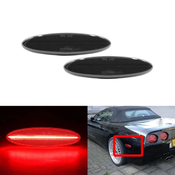 

2x Smoked Rear Red Led Side Marker Lights For Chevrolet Corvette C5 1997 1998 1999 2000 2001 2002 2003 2004 Car-Styling