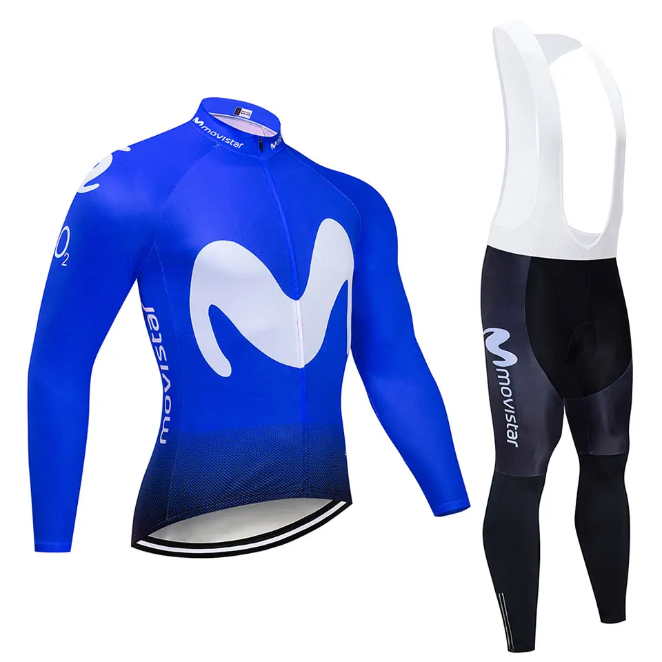 MOVISTAR, весенне-осенняя одежда на заказ, велосипедная куртка, набор для велоспорта, верхняя одежда, костюм из Джерси, ropa ciclismo hombre uniforme pant - Цвет: Белый