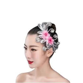 

Headdress Yangko Square National Classical Dance Stage Performance Headflower Accessories Ballerina