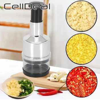 

Multi-function Stainless Steel Manual Onion Chopper Garlic Crusher Pressing Food Cutter Vegetable Slicer Peeler Mincer Kitchen