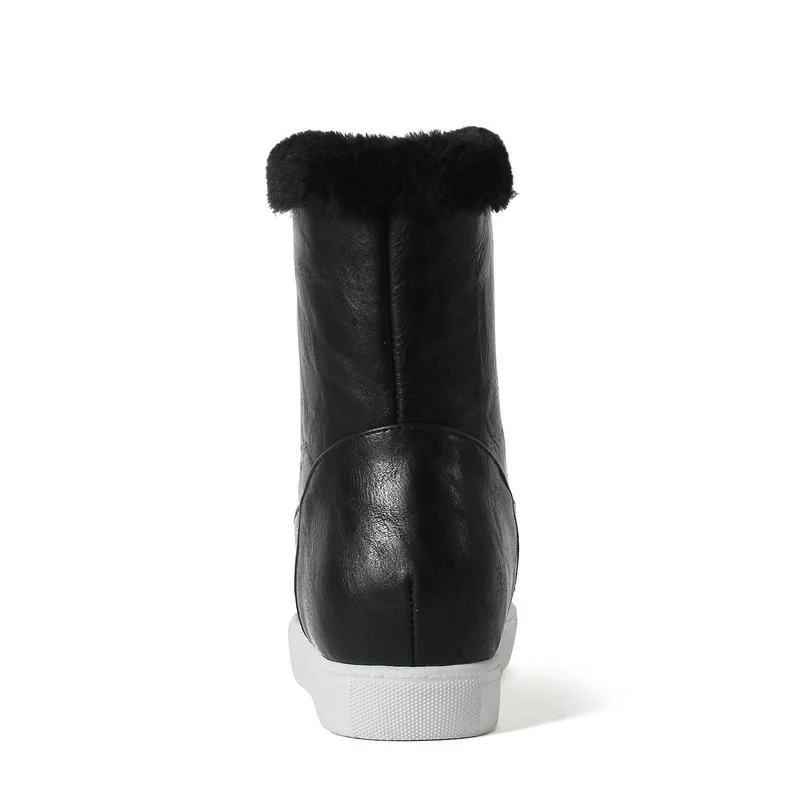 EshtonShero/зимние сапоги; Женская водонепроницаемая обувь на плоской подошве; Botas; зимние сапоги; botas femininas de inverno; Цвет черный, белый; Размеры 3-12