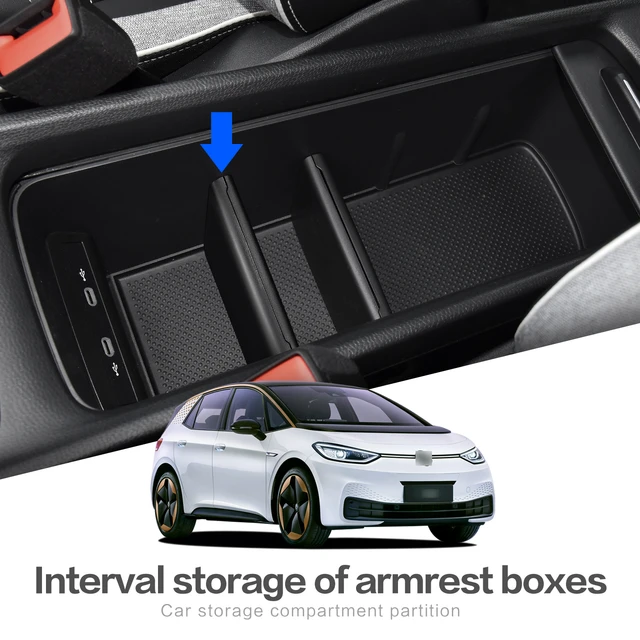 Center console armrest storage box compartment for Volkswagen ID.3