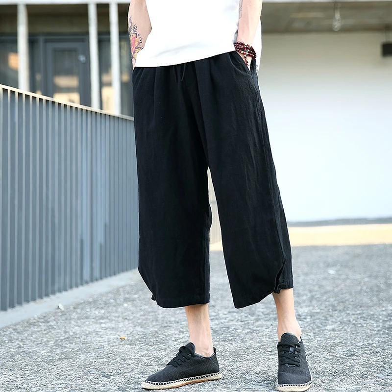 baggy sweatpants with elastic ankles