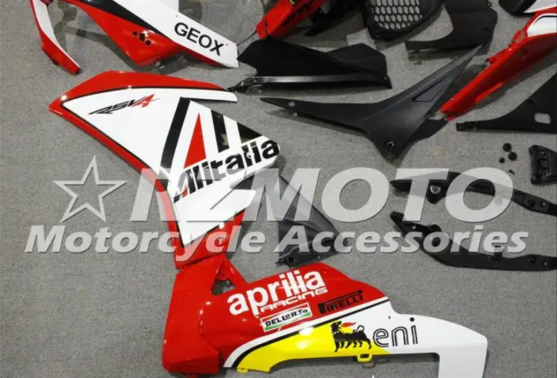 Литьевая Форма ABS Обтекатели комплект подходит для Aprilia RSV4 1000 2009- 09 10 11 12 13 14 на заказ красный белый