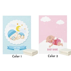 LVYZIHO – couverture thermique personnalisée pour bébé et nouveau né, douce, en flanelle, 30x40 / 48x60 / 60x80 pouces 