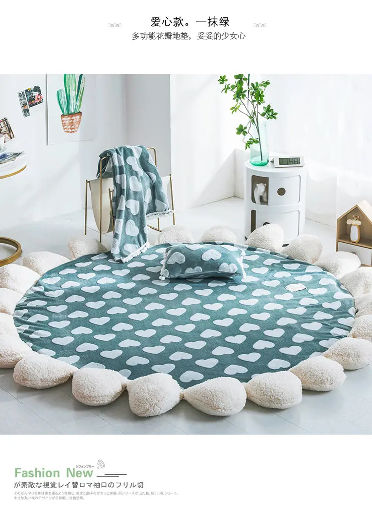 Ковры север для Гостиная домашний декоративный круглый ковер Спальня Диванный кофейный столик круглый коврик современные исследования ковер