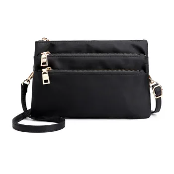 

Women's mobile wallet long multi-layer large-capacity waterproof nylon clutch bag multi-purpose shoulder messenger female bag