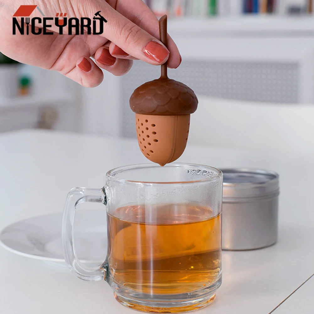 NICEYARD случайный силиконовый чайный пакетик ситечко для заваривания чая гаджеты