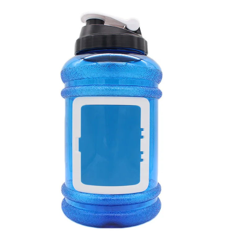 Большая емкость спортивная бутылка открытый материал ПЭТГ производители оптом 2.2L тренажерный зал портативные бутылки воды настраиваемые, с логотипом
