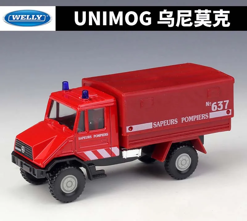 WELLY литой 1:43 симулятор автомобиля металлический пожарный автомобиль/инженерный