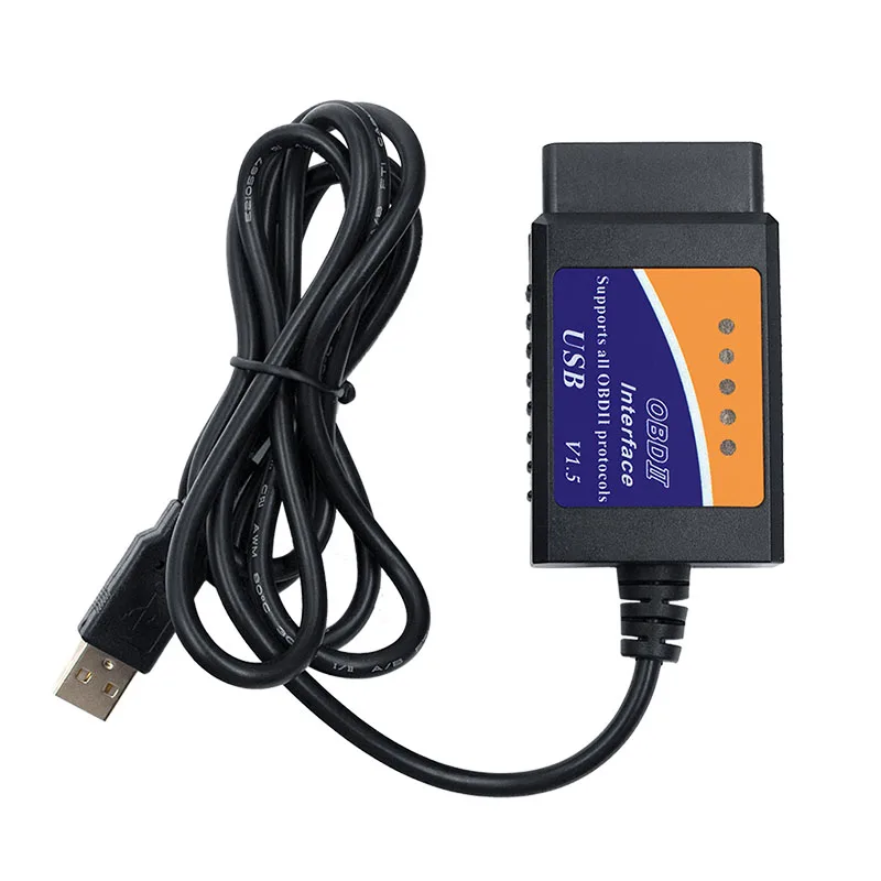 Автомобильный диагностический сканер ELM327 USB интерфейс ELM 327 V 1 5 OBD 2 V1.5