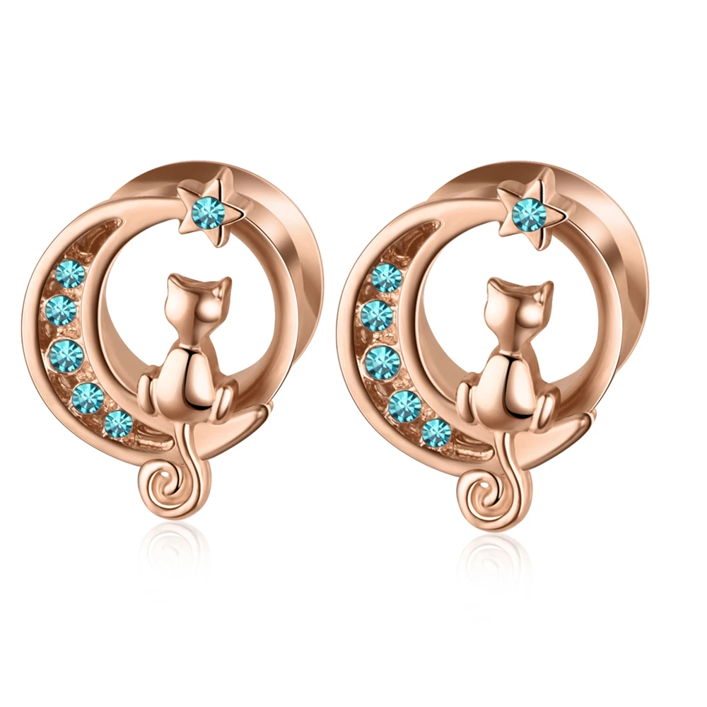 2 Stück mehrere Stile Schraube Ohr Flesh Tunnel Plugs Piercing Retro Blume Orelha Gagues Ohr Expander Piercing Körperschmuck 00g 0g – Detail 22