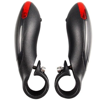 

2Pcs Set Bicycle Vice Handle Mountain Bike Bicycle Deputy Rest Handlebar Lightweight Bicycle Handlebars With Led Lamp Pair Handl