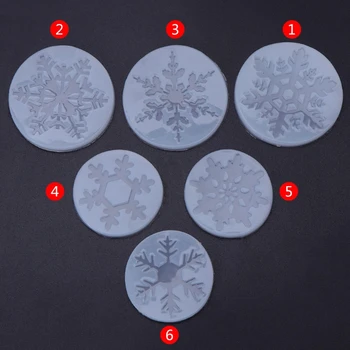 

Silicone Mold Snowflake Christmas DIY Crafts Jewelry Making Pendant Epoxy Resin C63F