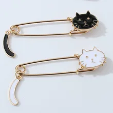 Аксессуары Shun ben, брошь в виде кошки, капля масла, кошечка, хвост, брошь в виде животного, простые большие булавки