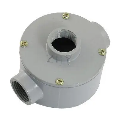 

G3/4" Thread Three Holes Conduit Wiring Round Metal Outlet Box